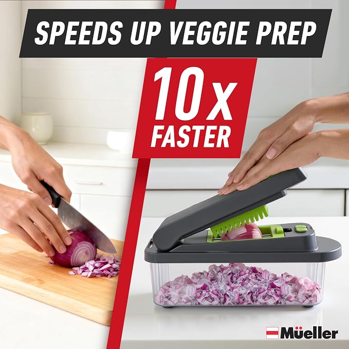 Mueller Pro-Series 10-in-1, 8 Blade Vegetable Chopper, Onion Mincer, Egg Slicer - Image 3