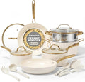 Gotham Steel 15 Pc Ceramic Cookware Set, Ceramic Pots and Pans Set Non Stick by GothamSteel