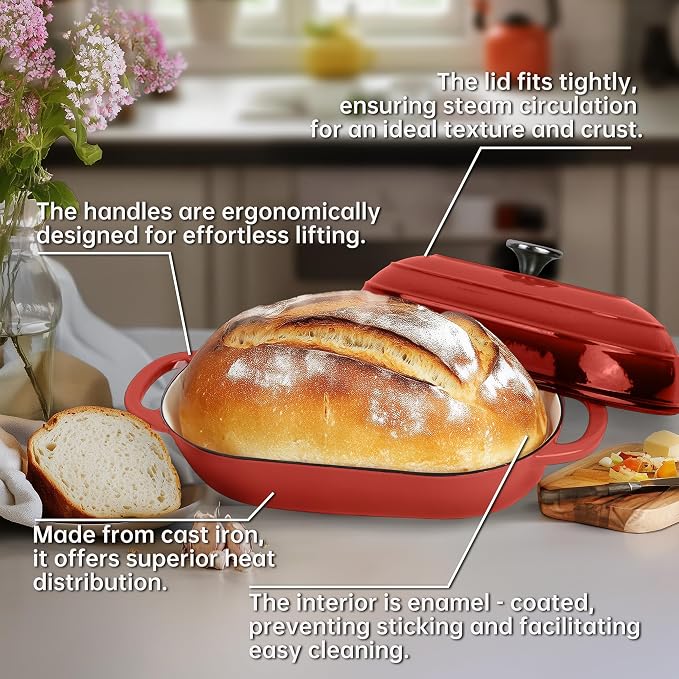 Premium Enameled Cast Iron Dutch Oven - Image 6