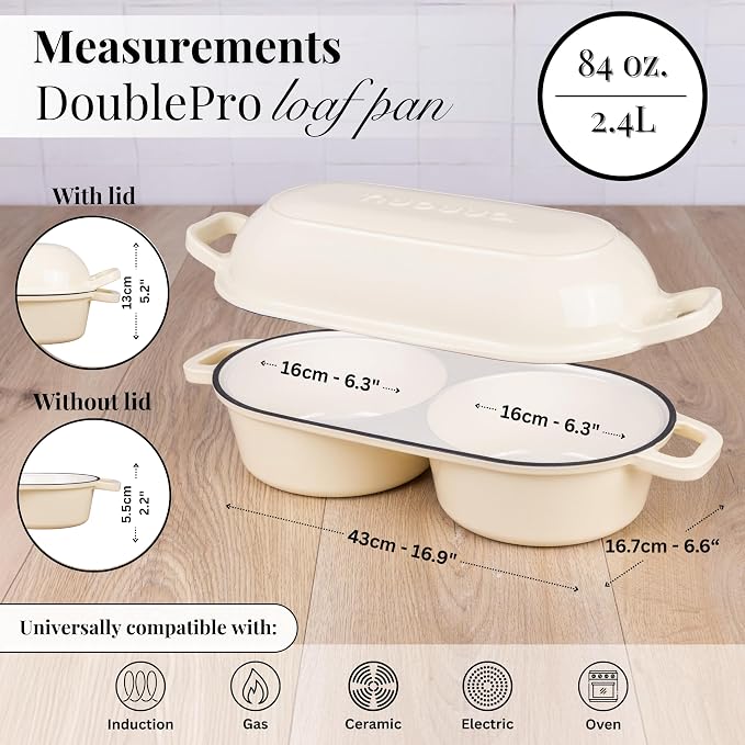 Dutch Oven For Sourdough Bread Baking – Enamelled Cast Iron Bread Loaf Pot – - Image 2