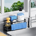 Kitchen Sink Sponge Holder, Rustproof Non-Slip Self-Draining Metal Sink Caddy by DYFVRENKITCHENLIFE