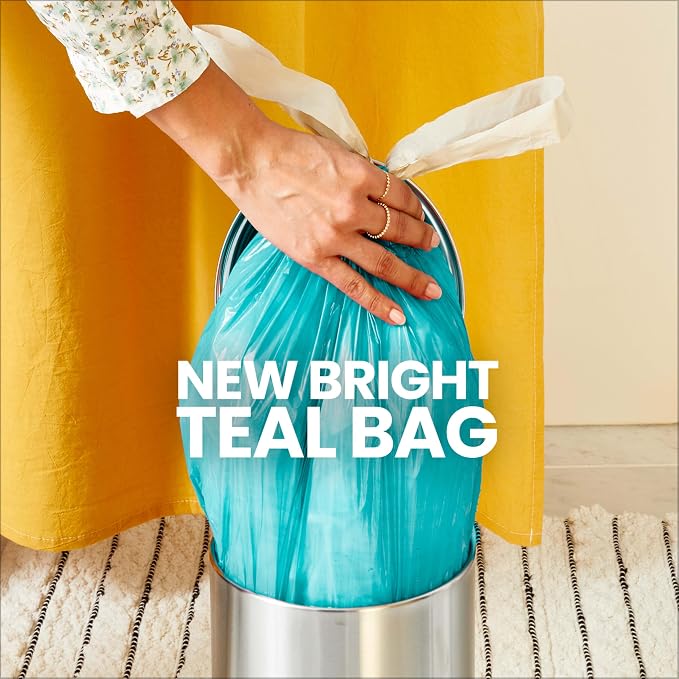 Glad Small Trash Bags 4 Gallon, Febreze Bahama Bliss Garbage Bags, Odor - Image 3