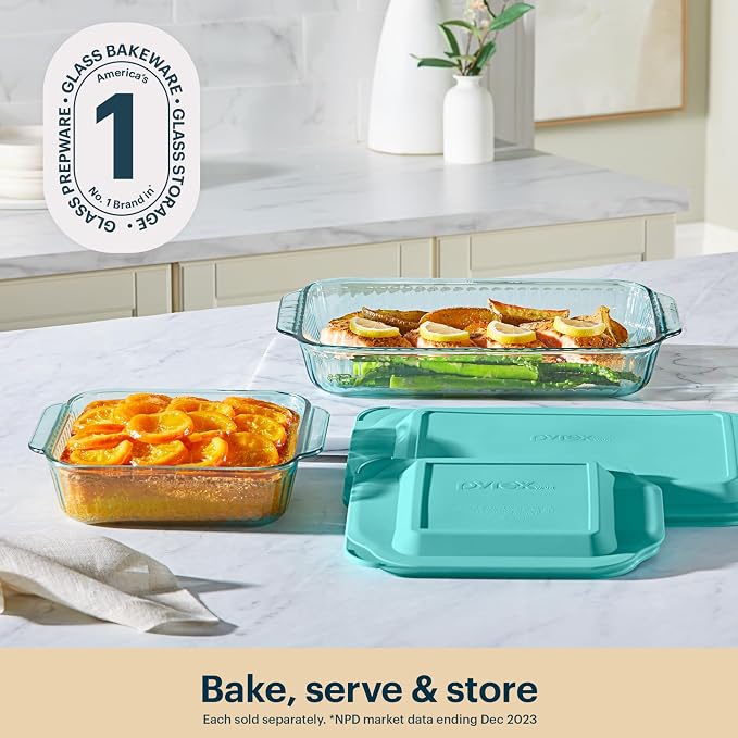 Pyrex Colors Tinted Tinted Glass Baking Dish - Image 4