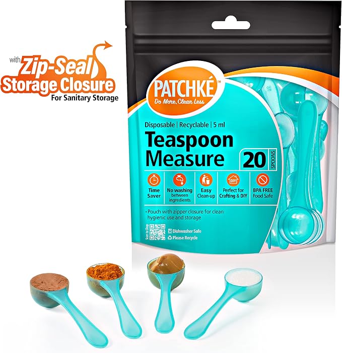 Plastic Measuring Spoons, Fits in Jar, Good - Image 9