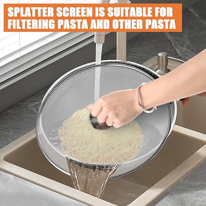 3-Pack Splatter Screens for Frying Pan - Image 7