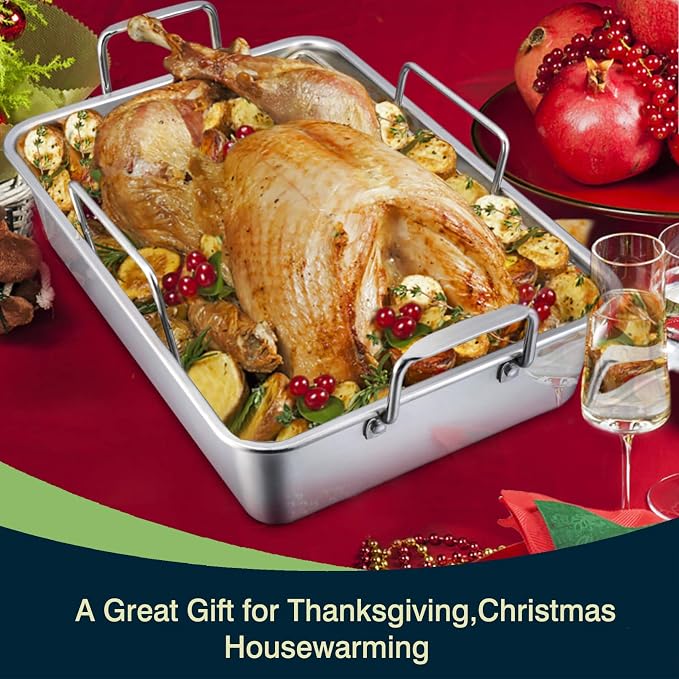 P&P CHEF 16" Roaster Roasting Pan - Image 7
