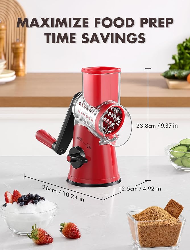 GDL Rotary Cheese Grater Hand Crank - Image 7