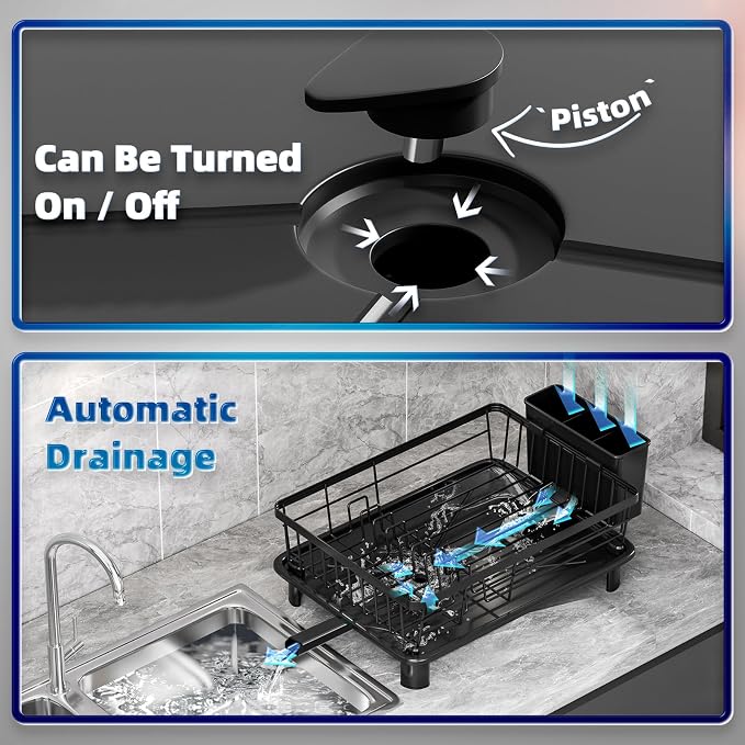 GAOKASE Dish Drying Rack, Stainless Steel-Dish Rack, Dish Racks - Image 9