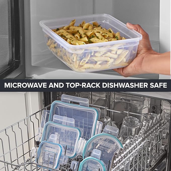Snapware Plastic Total Solution Large Food Storage Containers Set, Meal Prep - Image 6