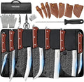 MDHAND Butcher Knife Set, Sharp Meat Cleaver Knife & Bone Chopper Knives & by MDHAND