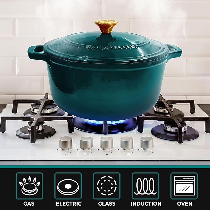Mueller DuraCast 6 Quart Enameled Cast Iron Dutch Oven Pot - Image 6