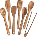 Eisinly Wooden Spoons for Cooking 7-Piece, Kitchen Nonstick Wood Cooking by Eisinly