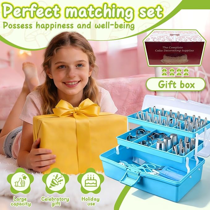 Suuker Cake Decorating Tools Supplies Kit, 236 Pieces Baking Accessories - Image 4