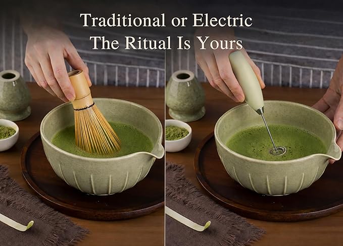 Matcha Whisk Set with Matcha Bowl - Image 4