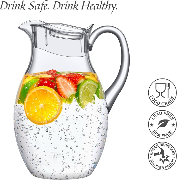 Amazing Abby - Bubbly Grand - Plastic Pitcher, Fridge Jug, Shatter-Proof - Image 7