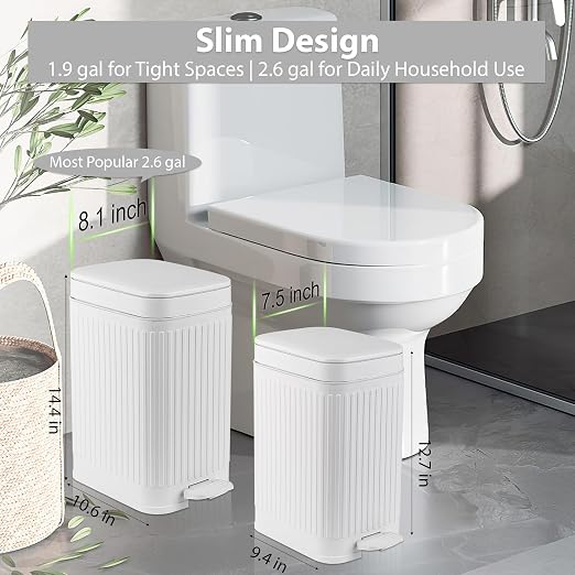 rejomiik Small Bathroom Trash Can - Image 2