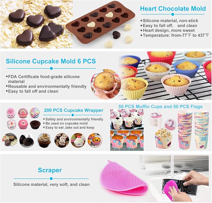 Cake Decorating Kits 567 PCS Baking Set - Image 6