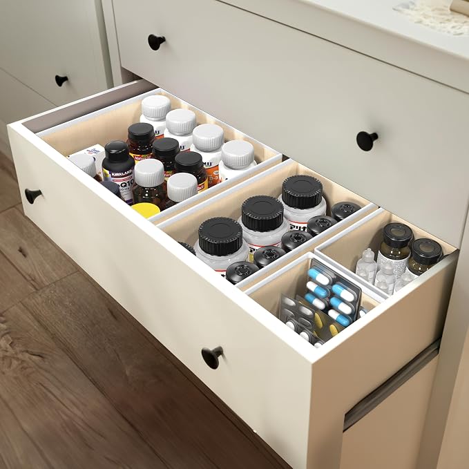 Simple Houseware Foldable Drawer Organizer Set of 12, Onesies – Closet & - Image 7