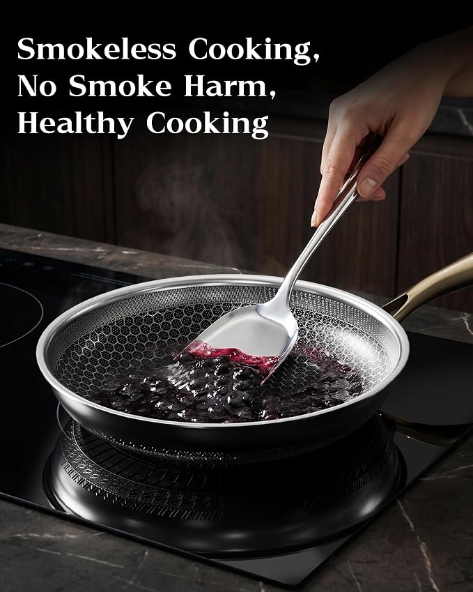 Honeycomb Stainless Steel Nonstick Frying Pan - Image 3