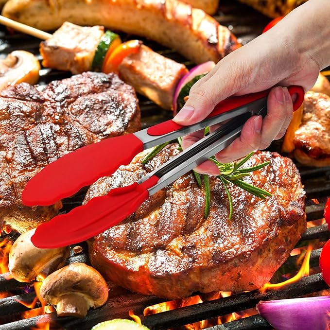 Premium Stainless Steel Heat Resistant Kitchen Tongs - Image 6