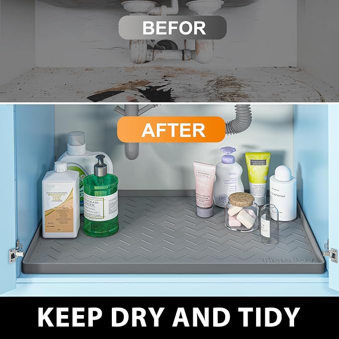 TigeJoy 25" x 19" Under Sink Mats - Image 6