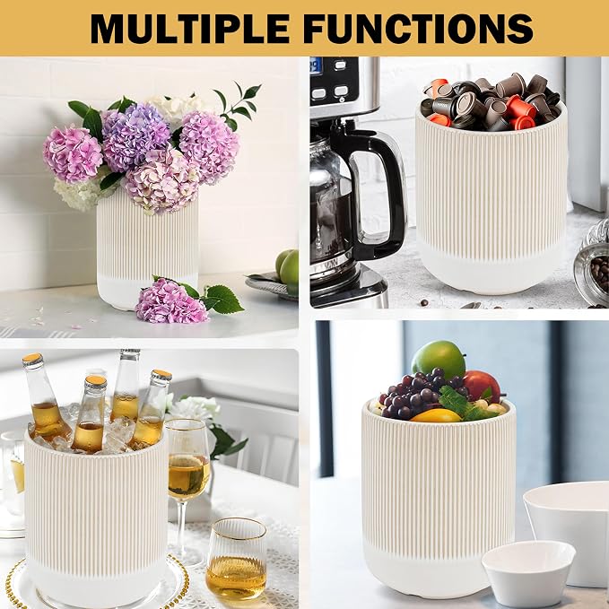 RedCall Kitchen Utensils Holder Large, Ceramic Utensil Organizer - Image 6