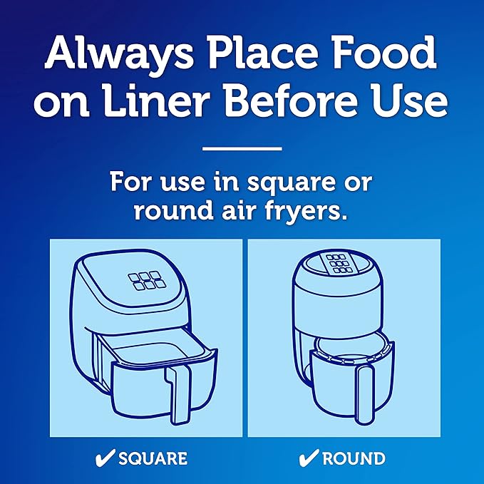 Reynolds Kitchens Air Fryer Liners Disposable, Unbleached Parchment Paper Sheets - Image 6