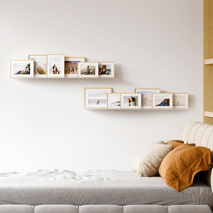 upsimples 2 Pack 35.5x5.5 Inches Acrylic Shelves - Image 2