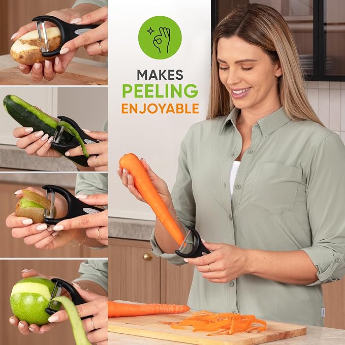 Spring Chef Swivel Vegetable Peeler & Y Potato Peeler - Image 8