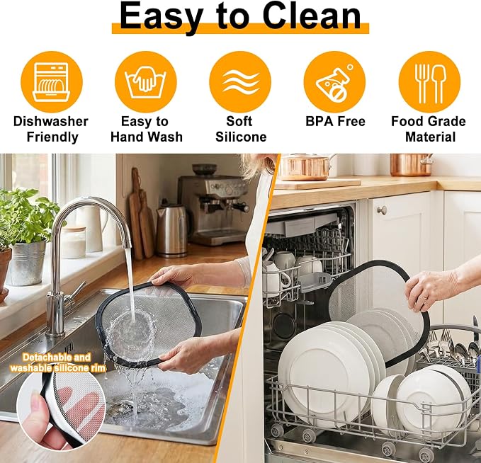 SelfTek Metal Mesh Splatter Shield Heat-Resistant Splash Guard - Image 6