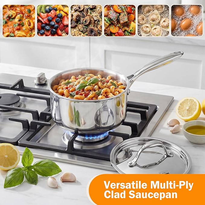 Cooks Standard Stainless Steel Sauce Pan - Image 7