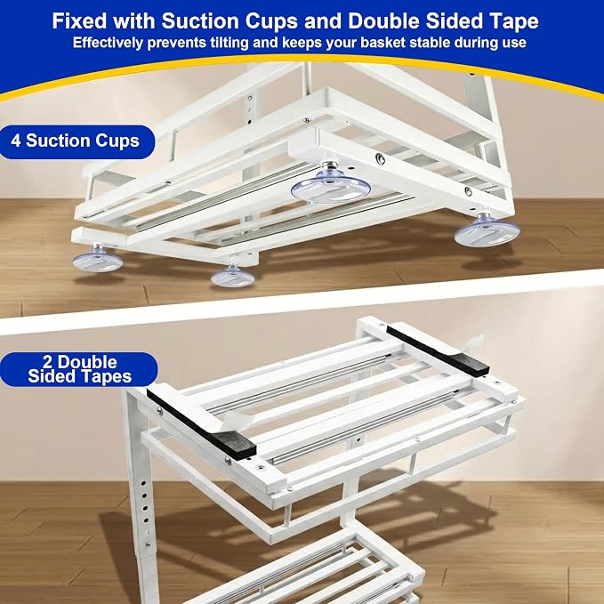 Under Sink Organizer, Dual-Rail Ball-Bearing, Under Kitchen Sink Organizer - Image 4