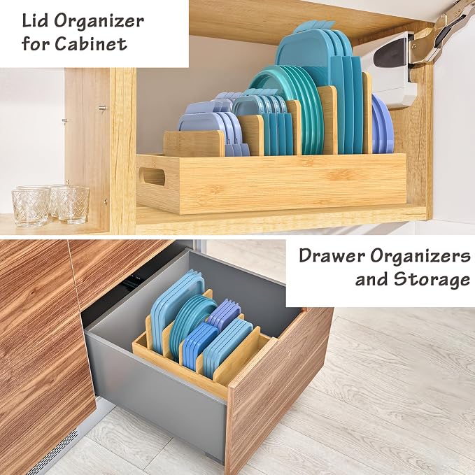 Retro Shaw Bamboo Lid Organizer - Image 2
