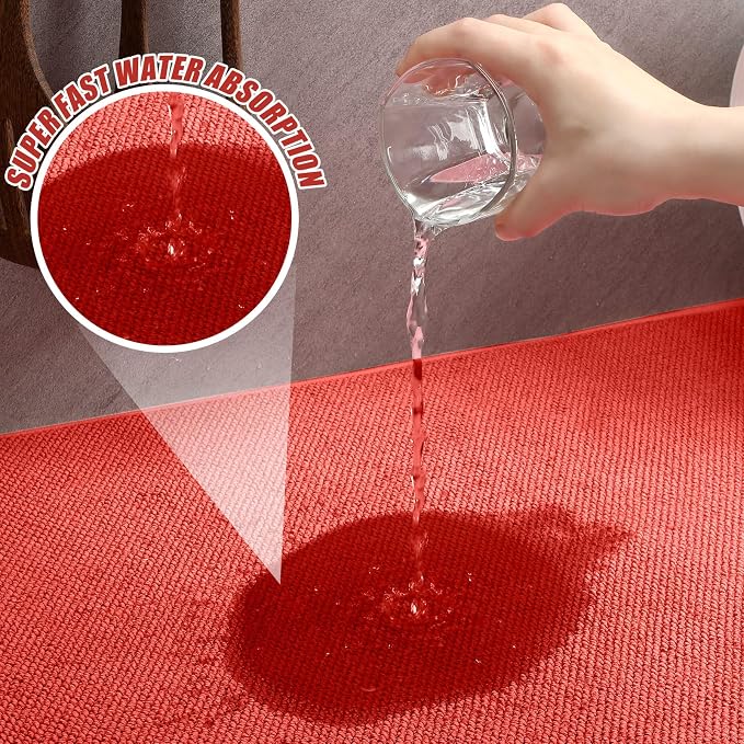 Hushee 2 Pack Extra Large Dish Drying Mat Microfiber Absorbent Dish Drying Pad - Image 3