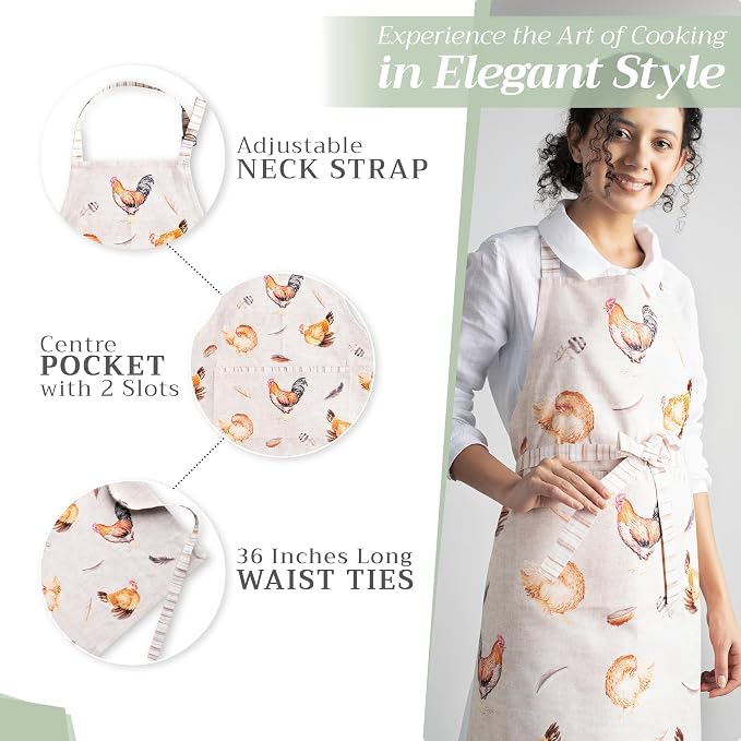 Maison d' Hermine 100% Cotton Apron - Image 5