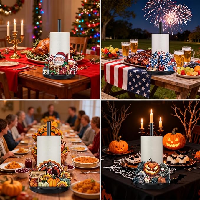 LemonRoad 17 Pcs Memorial Day Holiday Interchangeable Kitchen Paper Towel - Image 5