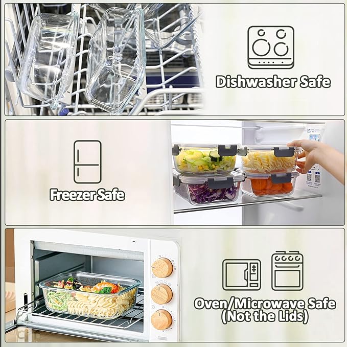 Glass Meal Prep Containers - Image 4