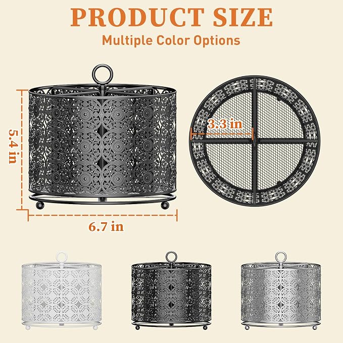 YIUKEA 360° Rotating Utensil Caddy Countertop - Image 5