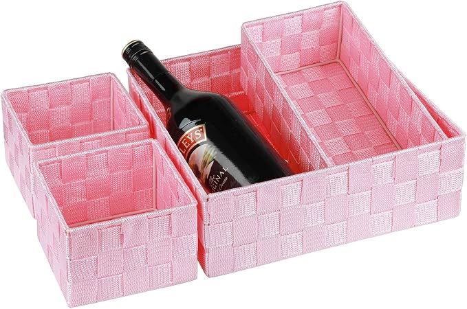 Posprica Woven Storage Baskets for Organizing, Small Baskets Cube Bin Container - Image 4