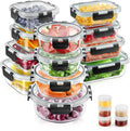 34pcs Glass Food Storage Containers by AMALEKO