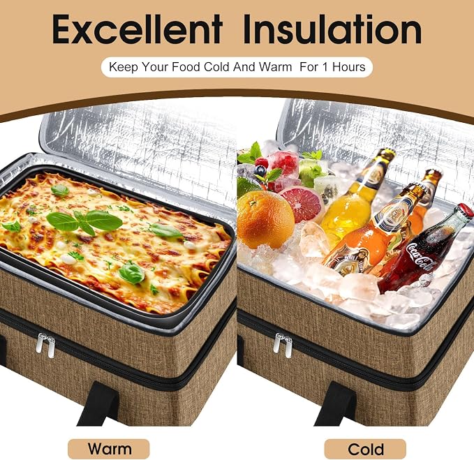 Double Insulated Casserole Carrier, Portable Casserole Carrier - Image 4