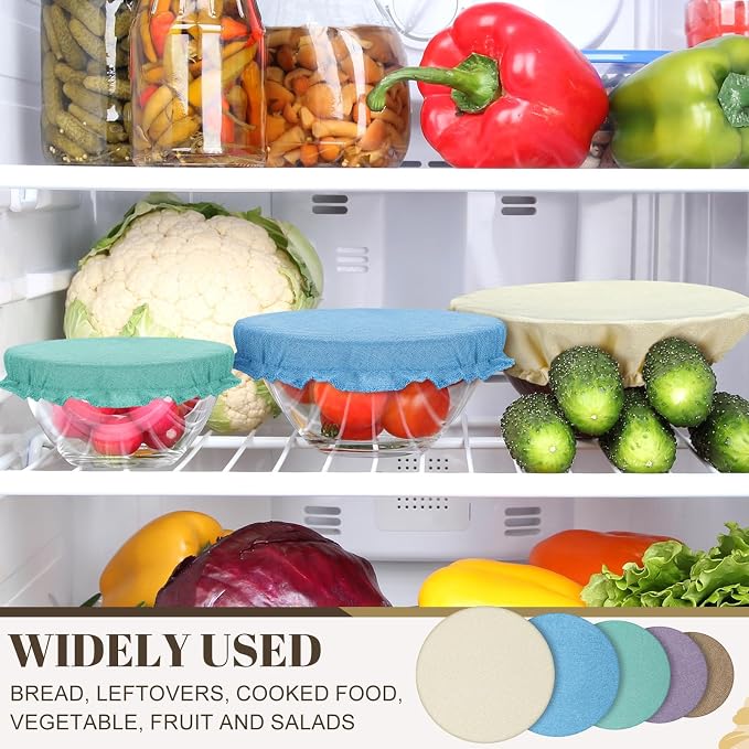 10 Pack Cloth Bowl Covers for Bread Rising - Image 3