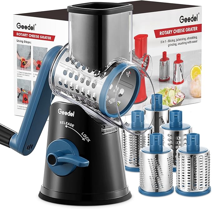 Geedel Rotary Cheese Grater Cheese Shredder by Geedel