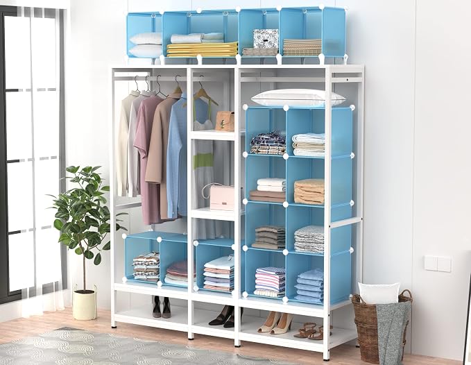 HOMIDEC Closet Organizers and Storage, 9 Cube Storage Organizer, Portable - Image 5