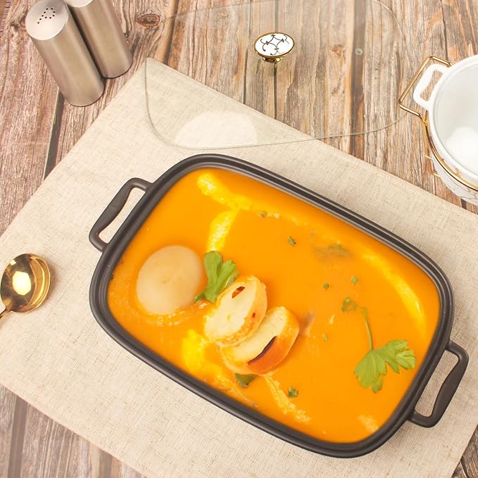 10" x 7" Ceramic Rectangular Casserole Dish - Image 6
