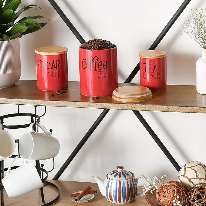 DII Kitchen Accessories Retro Collection, Canister Set, 3 Piece - Image 3