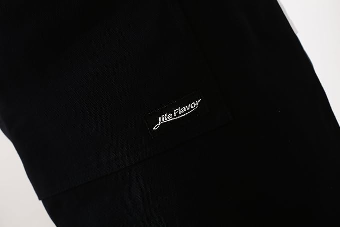 Heavy Duty Canvas Work Apron, Tool Pockets, Back Straps Adjustable（black） - Image 6