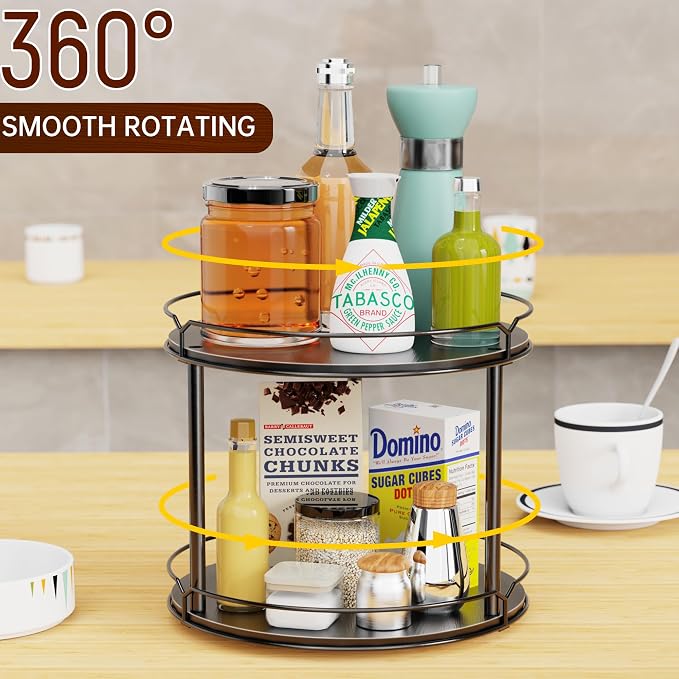 Lazy Susan Organizer 2 Tier - Image 5
