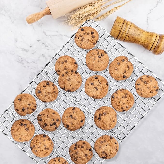 E-far Baking Sheet with Wire Rack Set, 17.6” x 13” Stainless Steel Cookie Sheet - Image 5