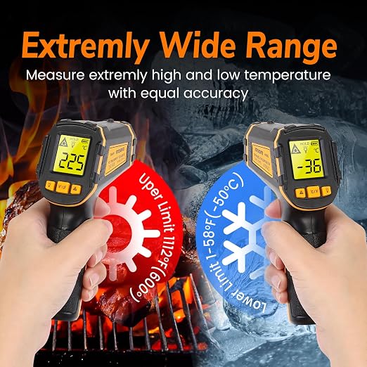 Infrared Thermometer Digital Temperature Gun Laser Meat Thermometer - Image 6